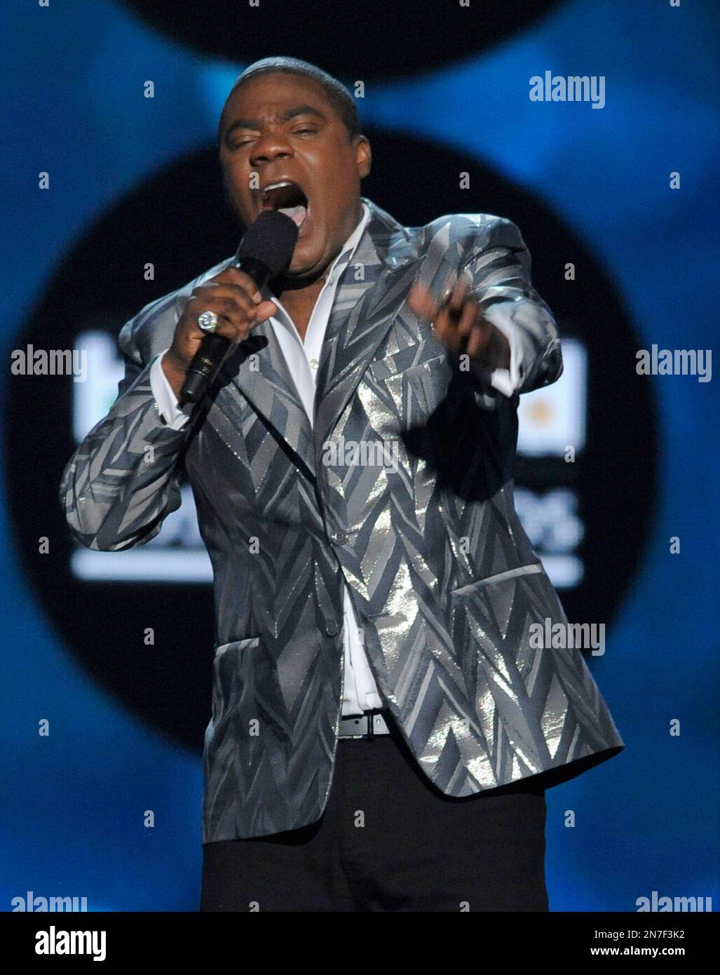 Host Tracy performs at the Billboard Music Awards at the MGM