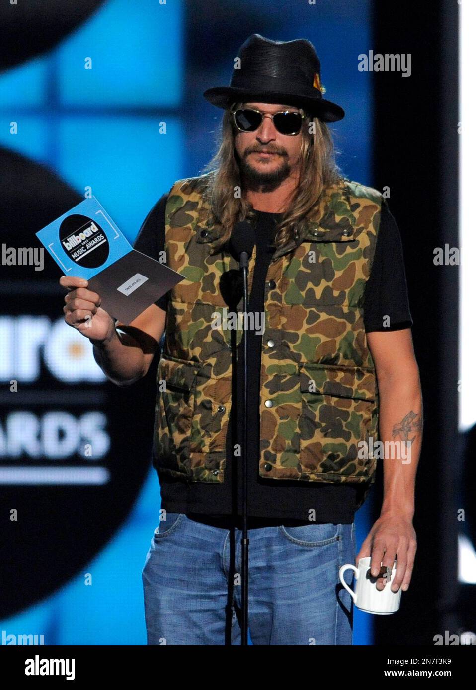 Kid Rock presents the award for top rap song at the Billboard Music ...
