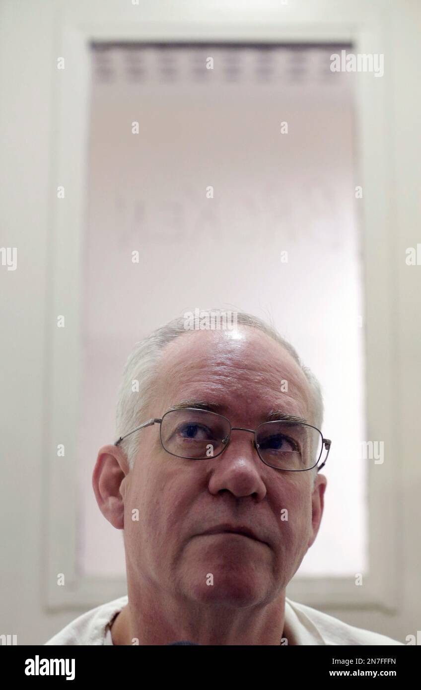 FILE In this March 11, 2013 file photo, inmate Ed Graf pauses during an interview at the
