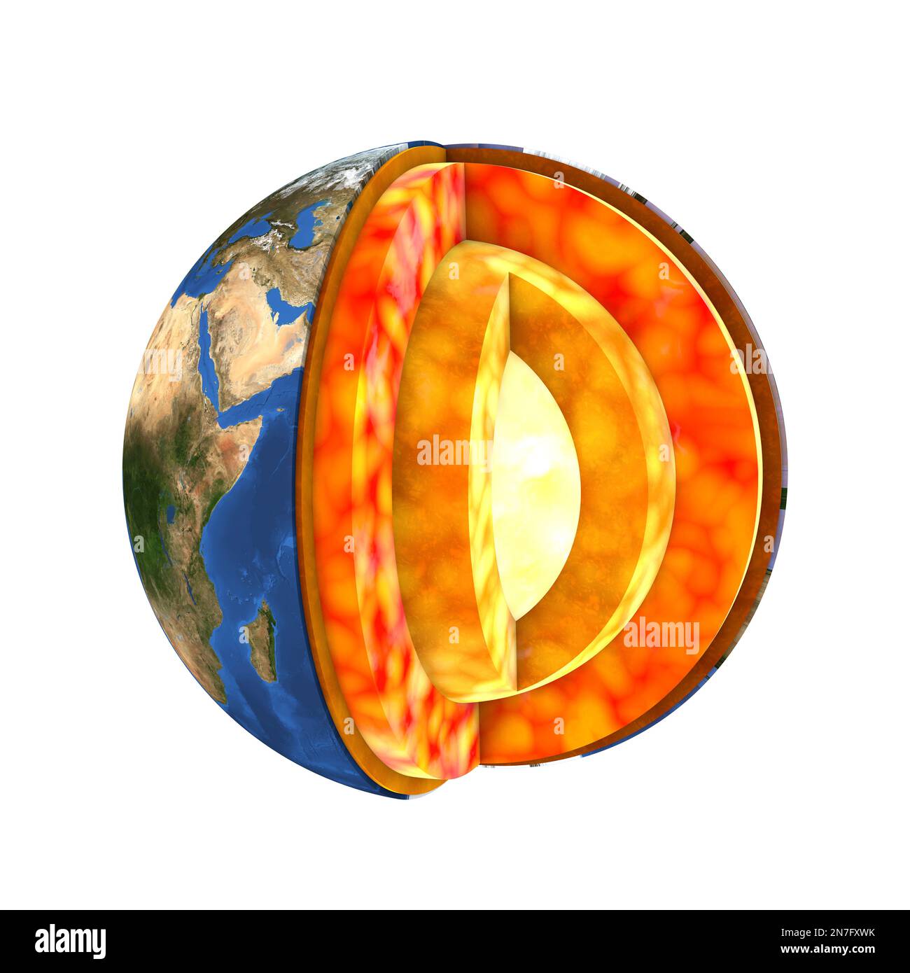 Earth's Internal Structure, Illustration Stock Photo - Alamy