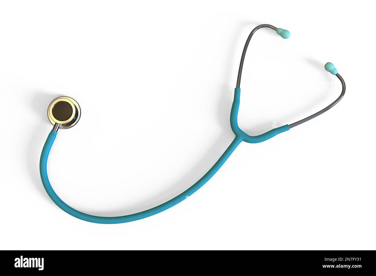 Stethoscope, illustration Stock Photo