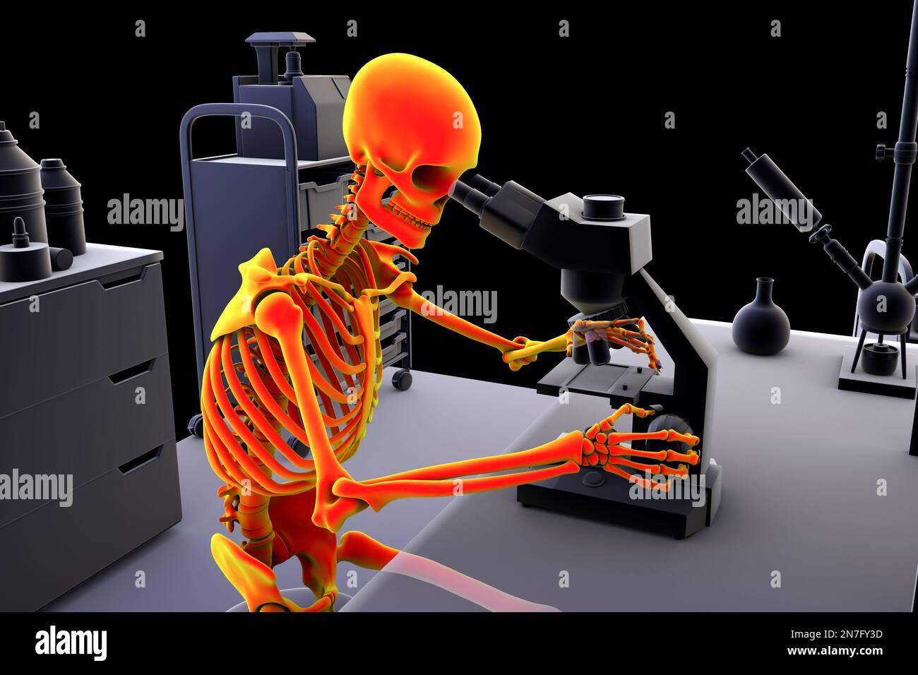 Musculoskeletal Disorders In Lab Workers, Illustration Stock Photo - Alamy