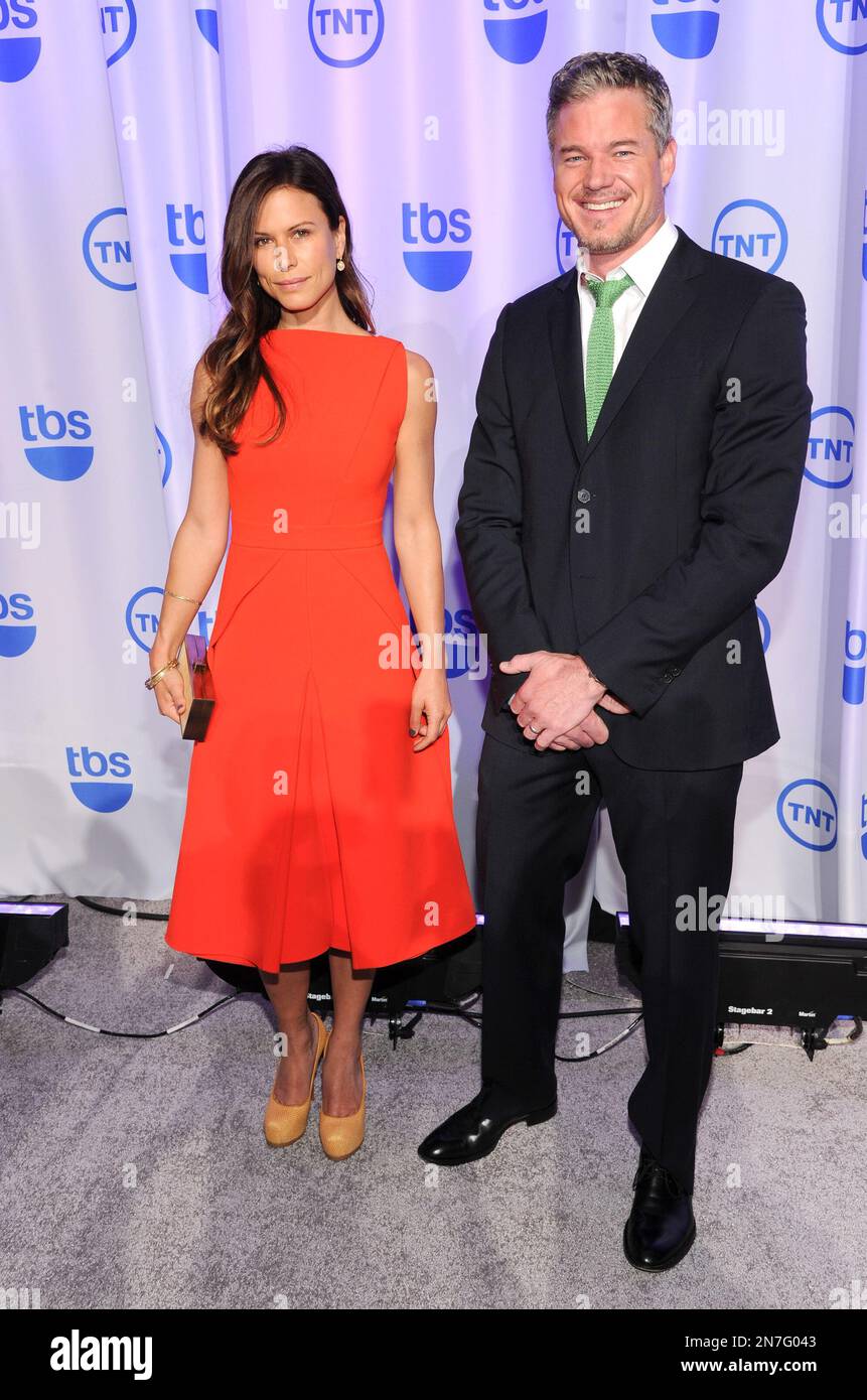 Actors Rhona Mitra, left, and Eric Dane from "The Last Ship" attend the