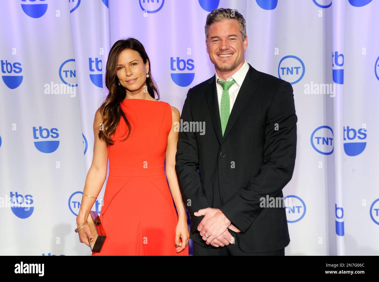 Actors Rhona Mitra, left, and Eric Dane from "The Last Ship" attend the