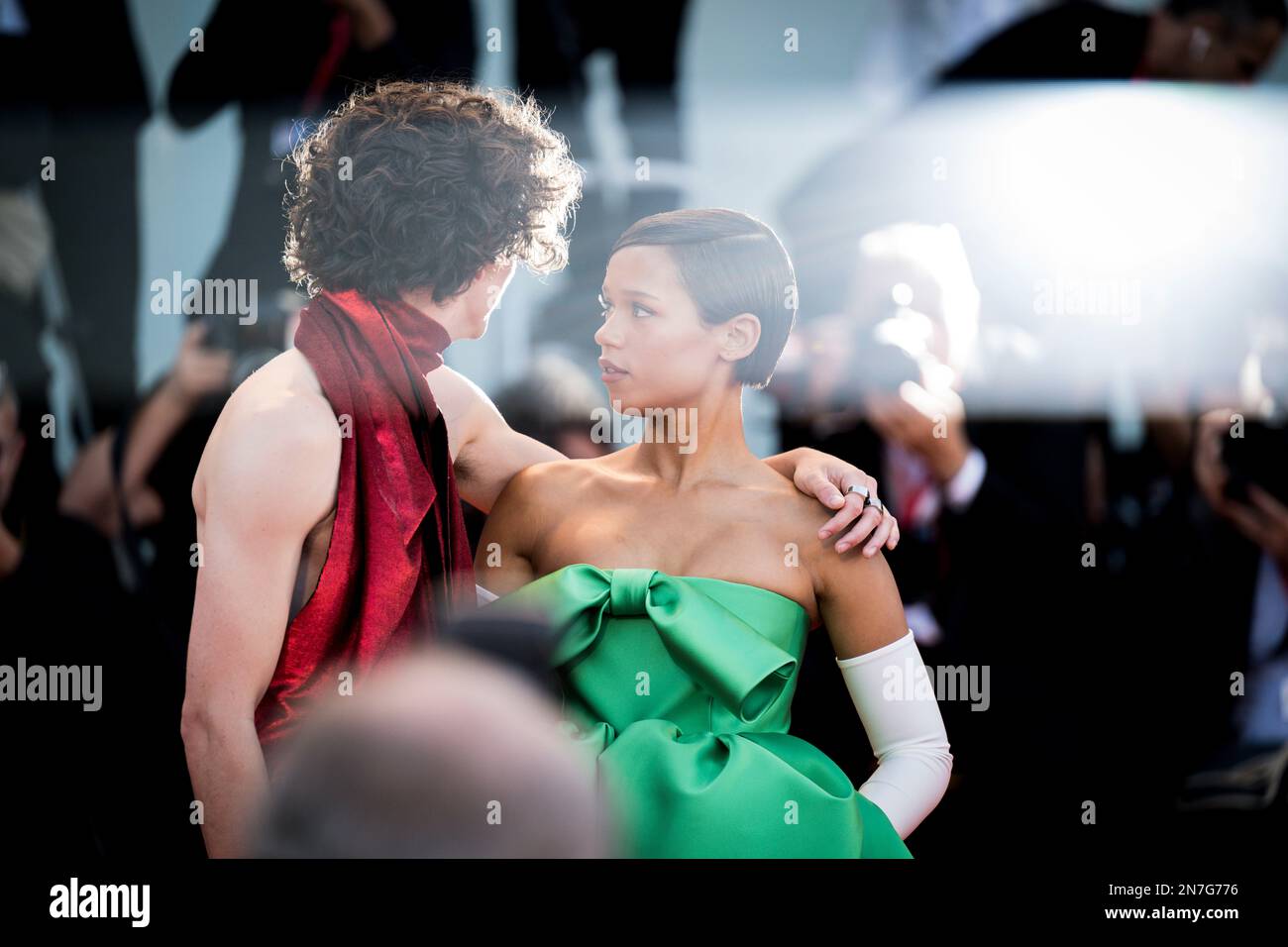 Il cast di 'Bones and All' sul red carpet di Venezia 79, La Biennale di Venezia 2022, Venezia, Italia Stock Photo