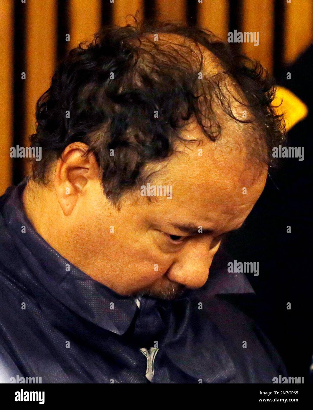 Ariel Castro looks down during his arraignment at Cleveland Municipal ...