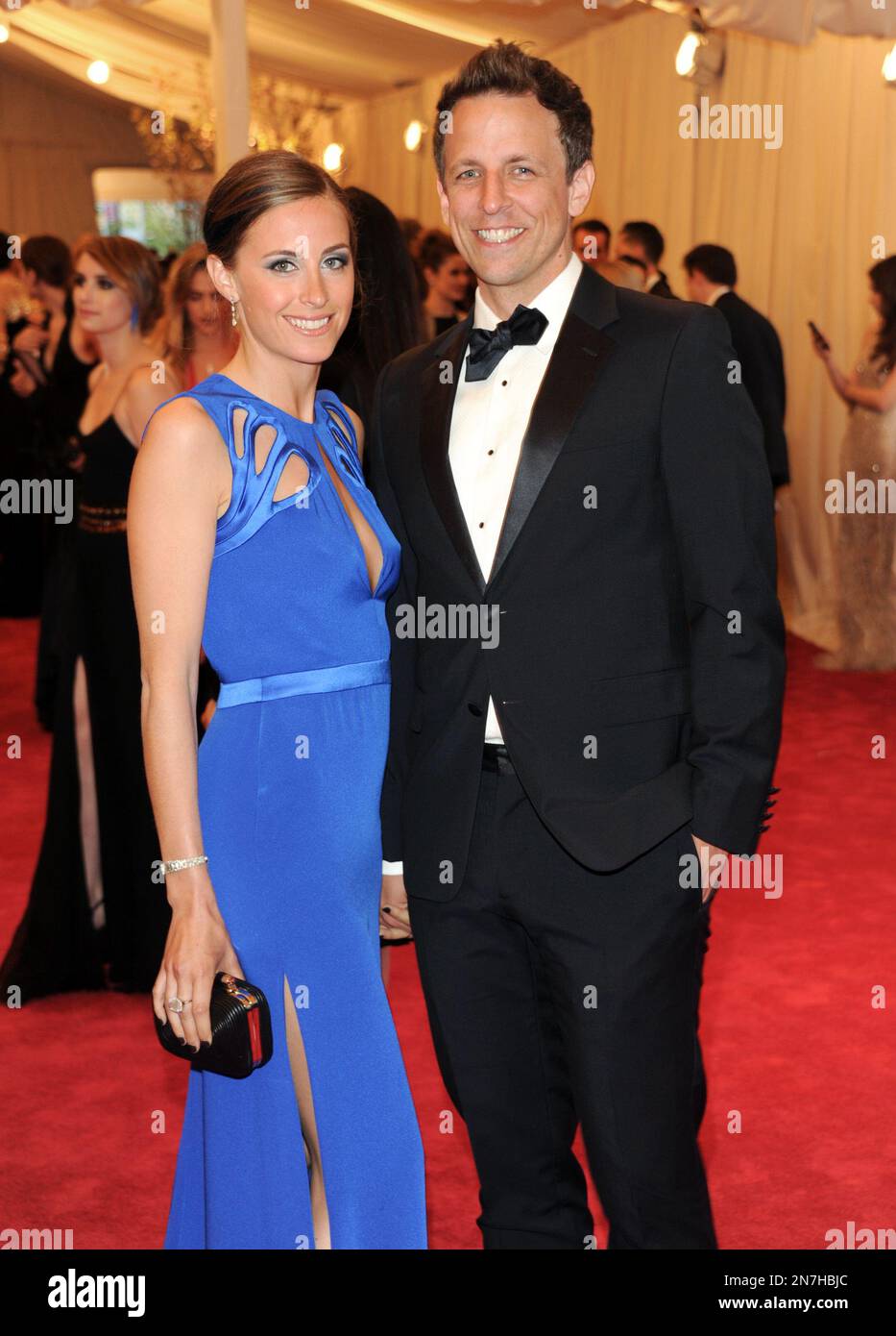 Seth Meyers and girlfriend Alexi Ashe attend The Metropolitan Museum of