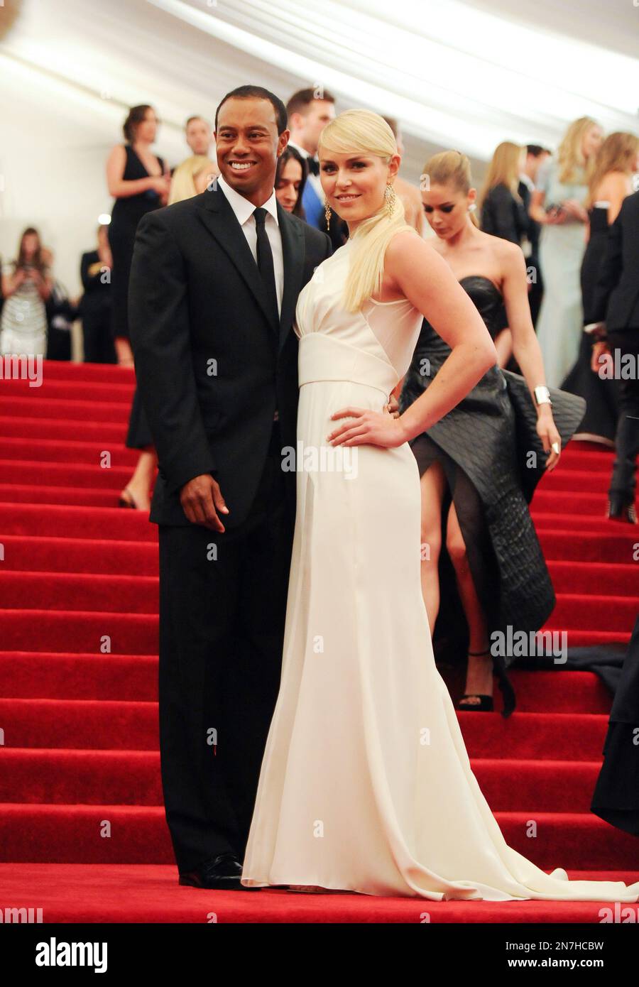 Professional golfer Tiger Woods and girlfriend professional skier