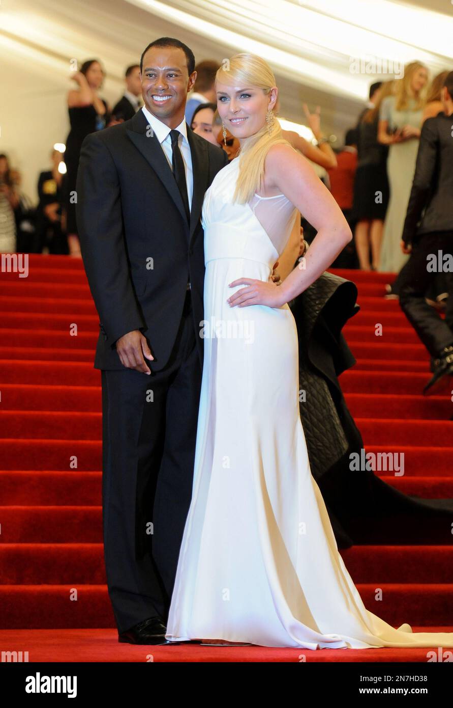 Professional golfer Tiger Woods and girlfriend professional skier