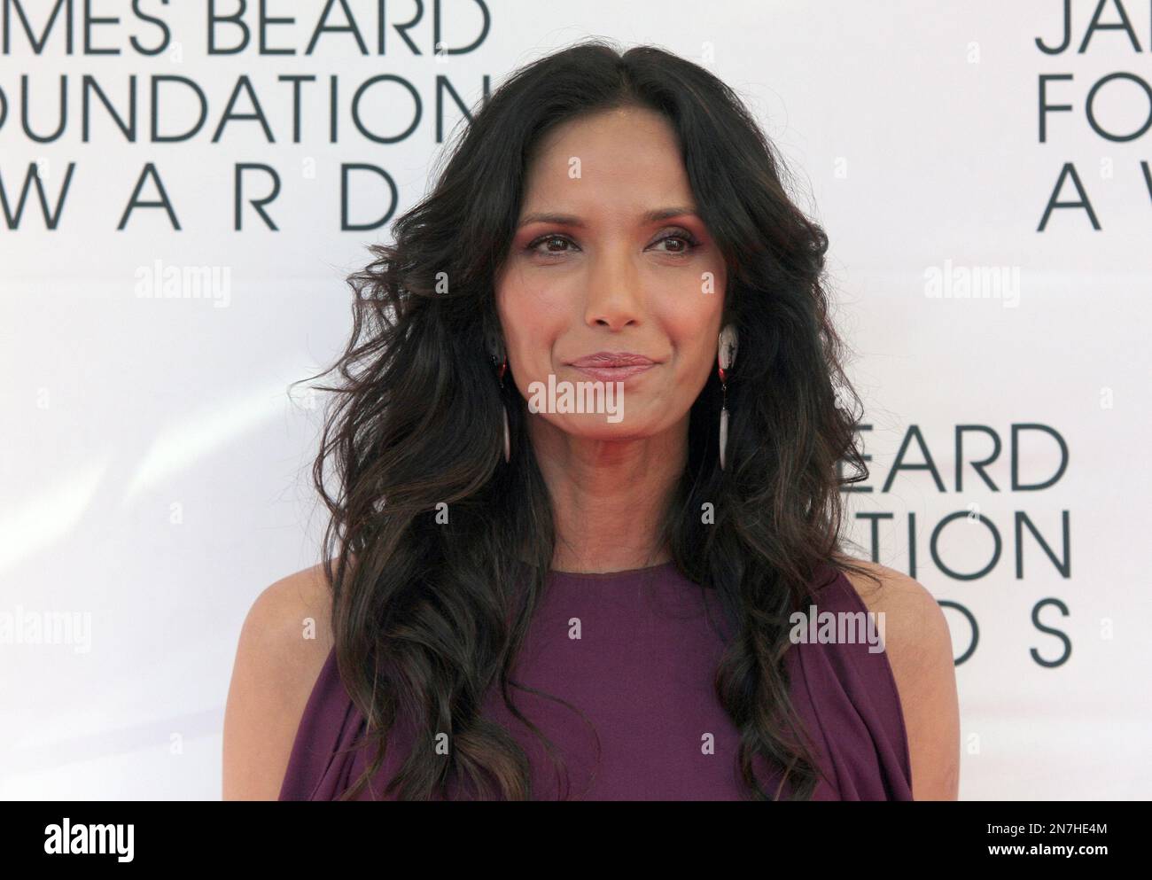 Television personality Padma Lakshmi arrives at the James Beard