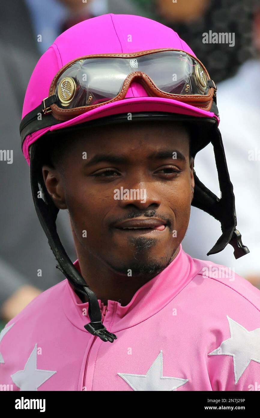 Jockey Kevin Krigger walks to the paddock before race 6 at Churchill ...