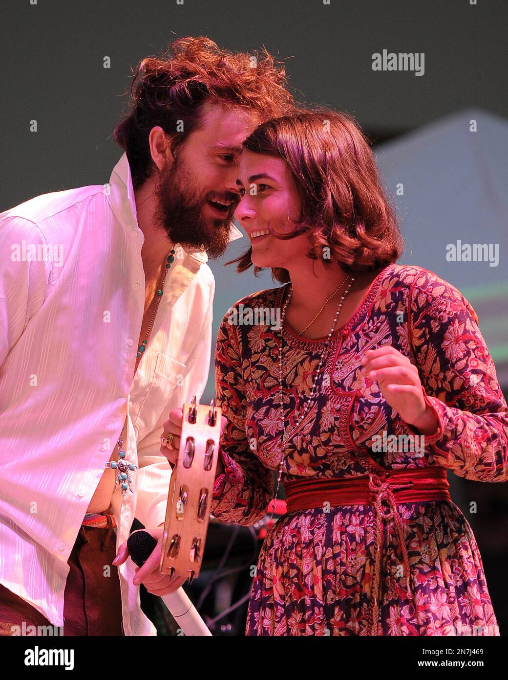 Jade Castrinos and Alex Ebert of Edward Sharpe and The Magnetic Zeros