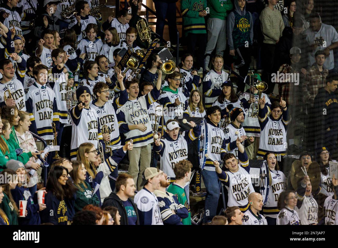 February 10 2023 Notre Dame Hockey Band Performs During NCAA Hockey february-10-2023-notre-dame-hockey-band-performs-during-ncaa-hockey