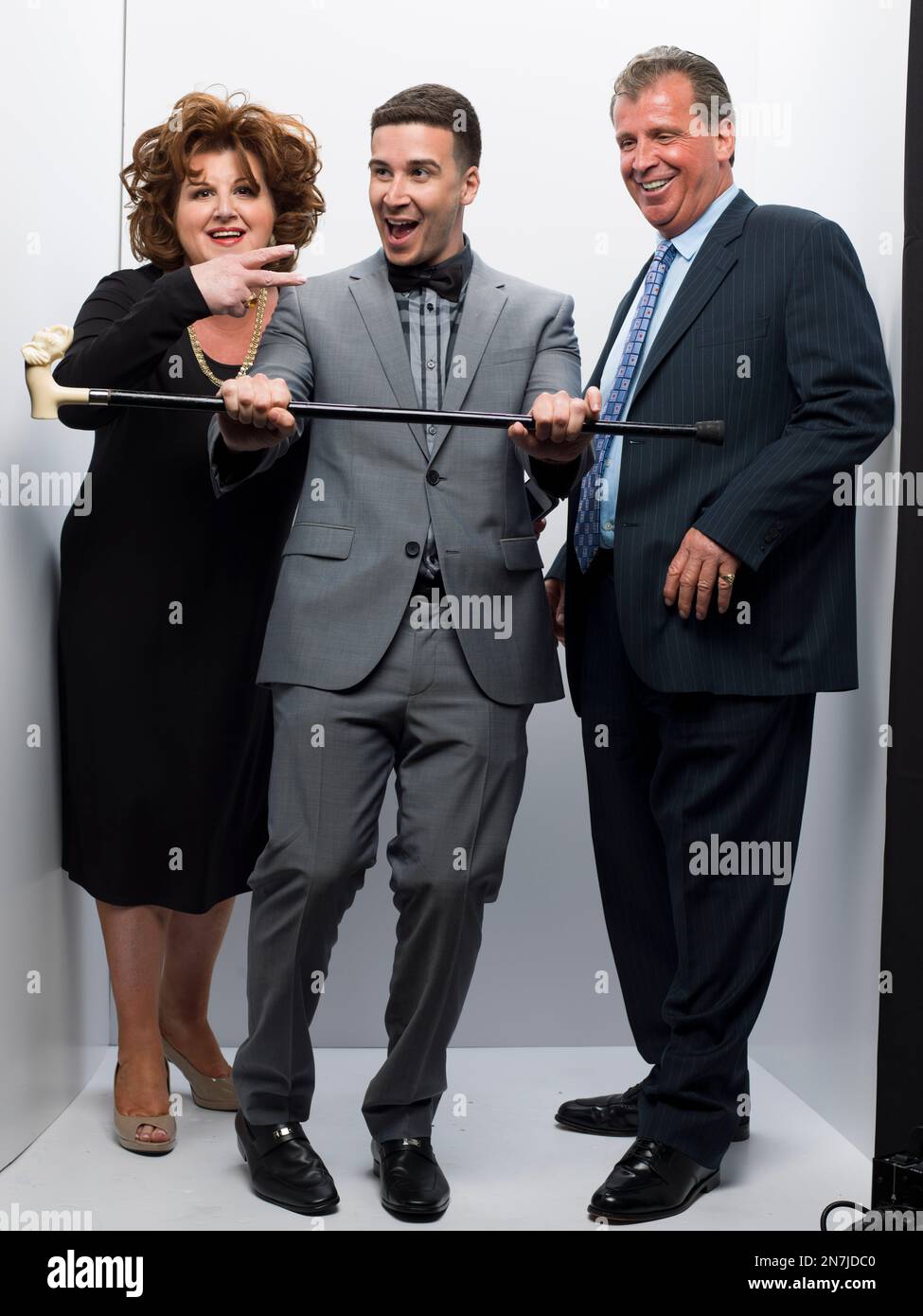 Vinny Guadagnino, center, Uncle Nino Giaimo on right, and Paola