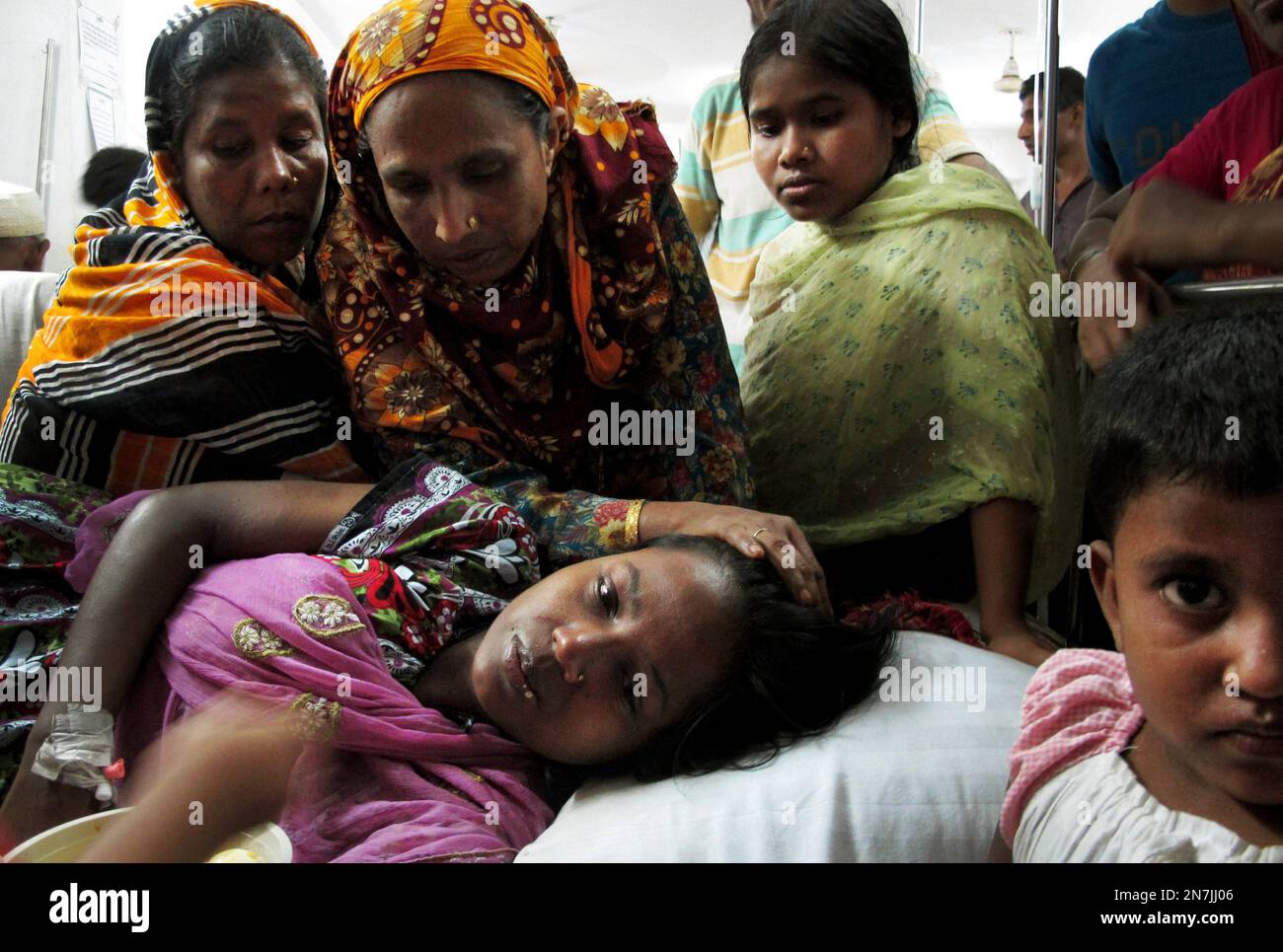 Merina, a survivor of the garment factory building collapse, is