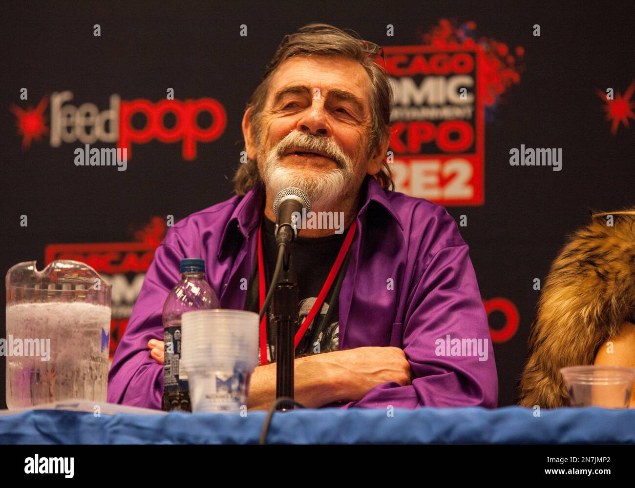 Actor David Bailie attends the Pirates of the Caribbean panel at the Chicago Comic & Entertainment Expo at McCormick Place on Sunday, April 28, 2013, in Chicago. (Photo by Barry Brecheisen/Invision/AP) Stock Photo