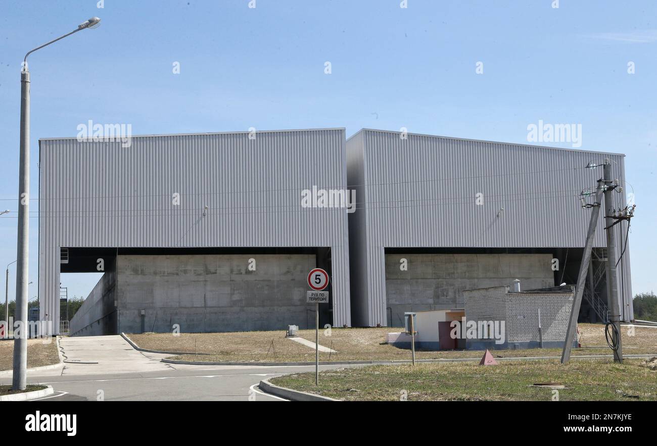 Chernobyl Opening A storage facility for nuclear waste stands close to the Chernobyl ...