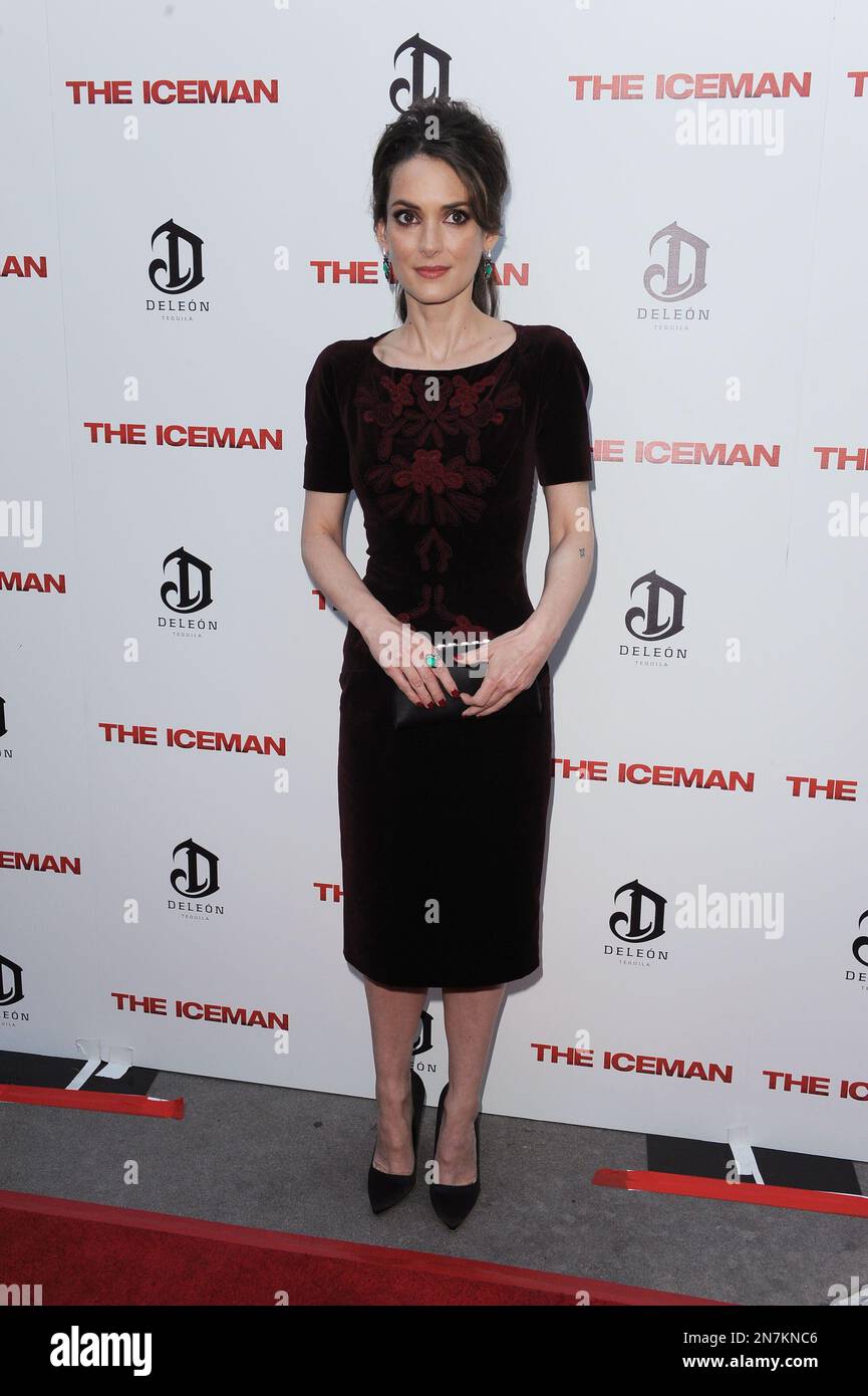 Winona Ryder arrives at the LA Special Screening of "The Iceman" at the