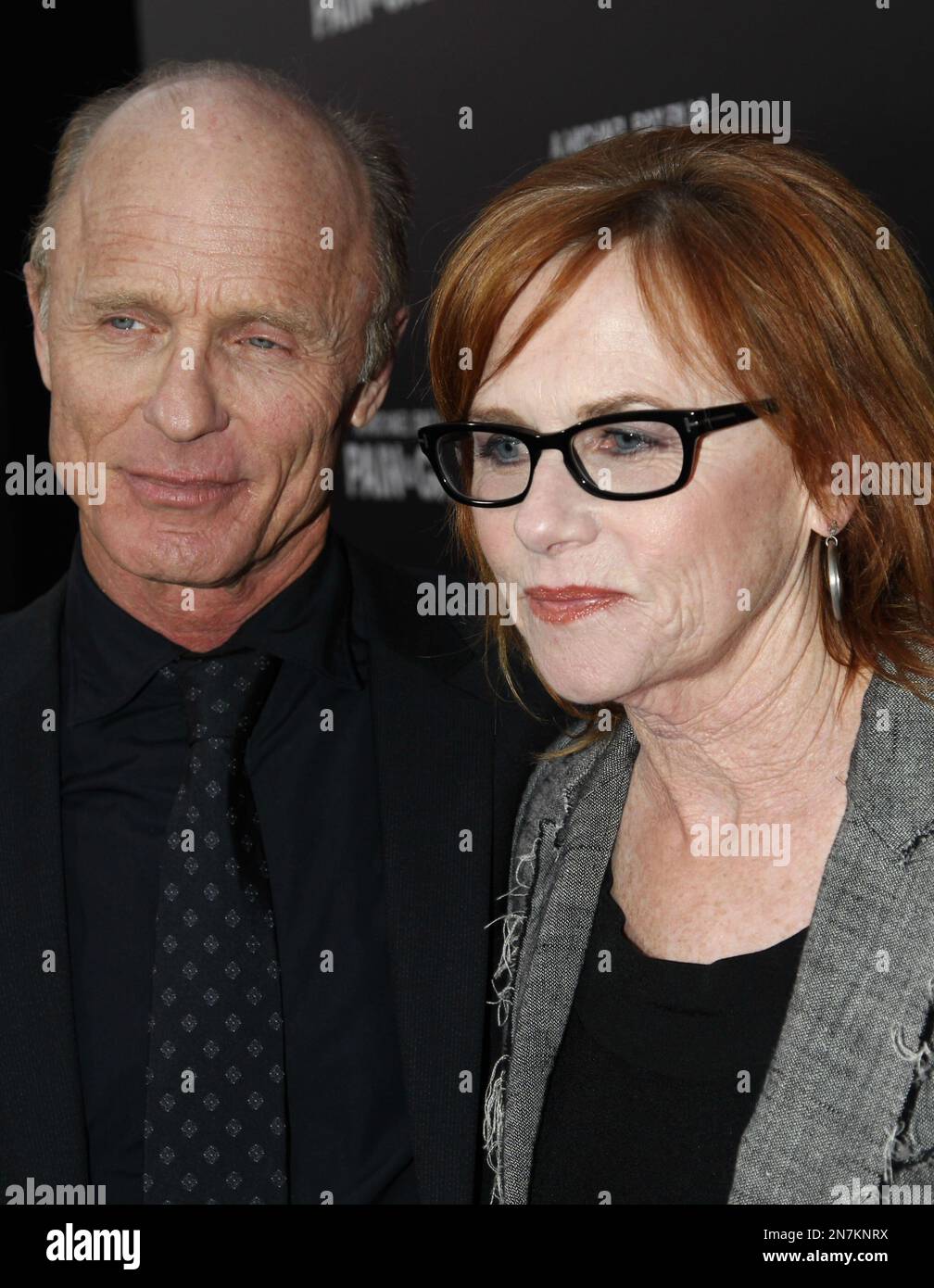 Actor Ed Harris and wife, Amy Madigan, arrive at the LA Premiere of "Pain and Gain" at the TCL