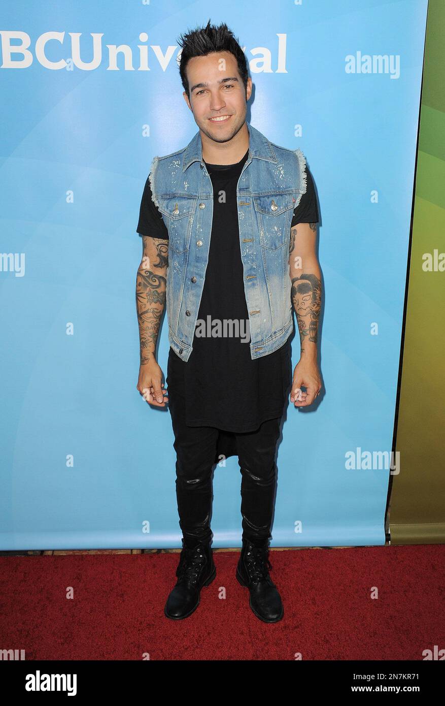 Pete Wentz of Oxygen's "Best Ink" arrives at the 2013 NBCUniversal Summer  Press Day at The Langham Huntington Hotel and Spa on Monday, April 22, 2013  in Pasadena, Calif. (Photo by Jordan