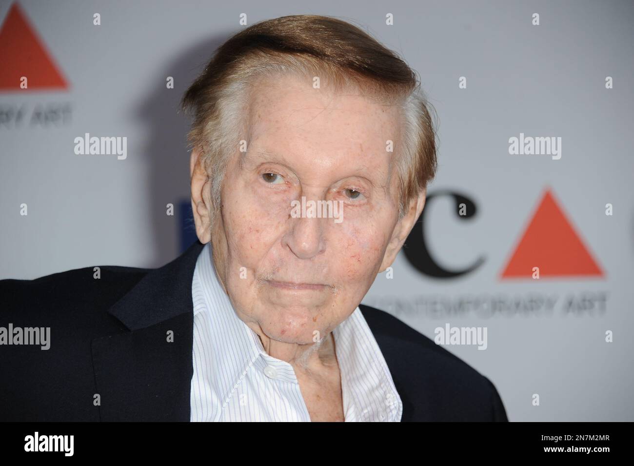 Sumner Redstone arrives at the 2013 MOCA Gala celebrating the opening