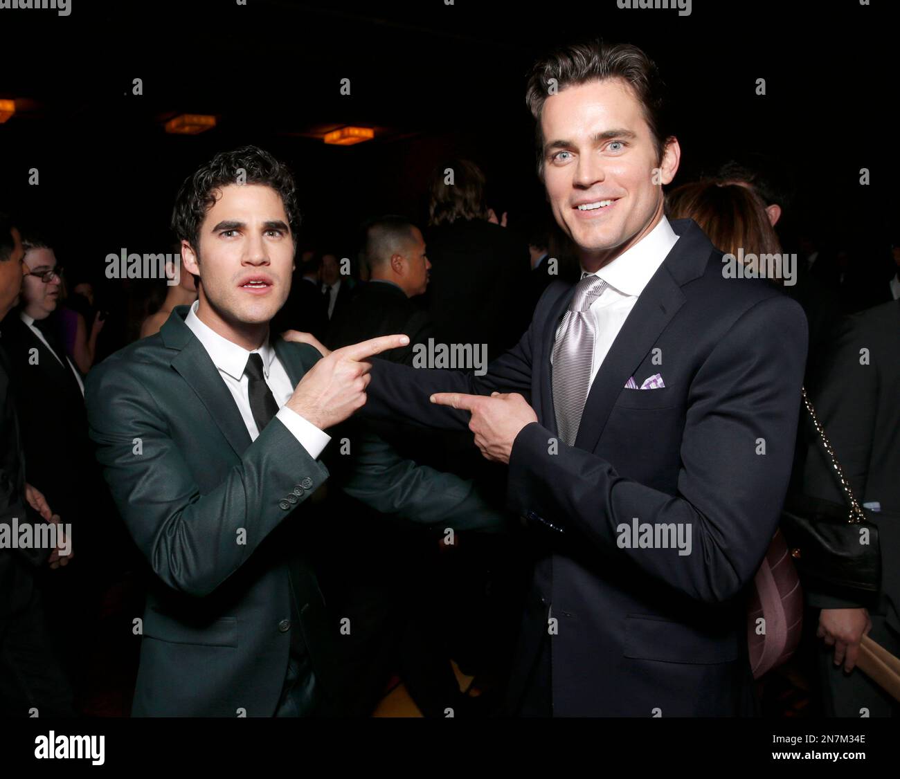 Darren Criss and Matt Bomer attend the 24th Annual GLAAD Media Awards