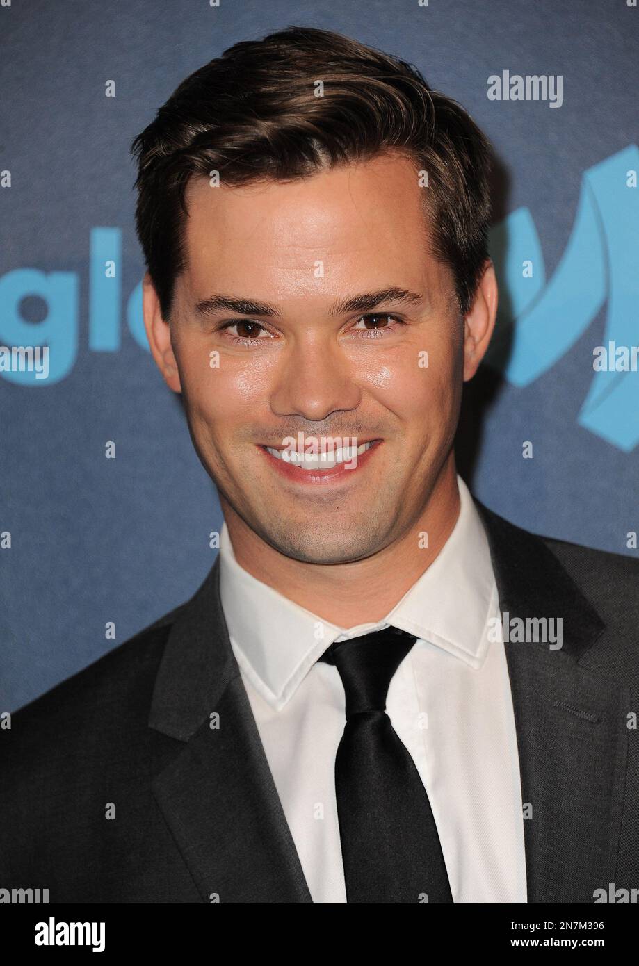 Andrew Rannells arrives at the 24th Annual GLAAD Media Awards at the JW ...
