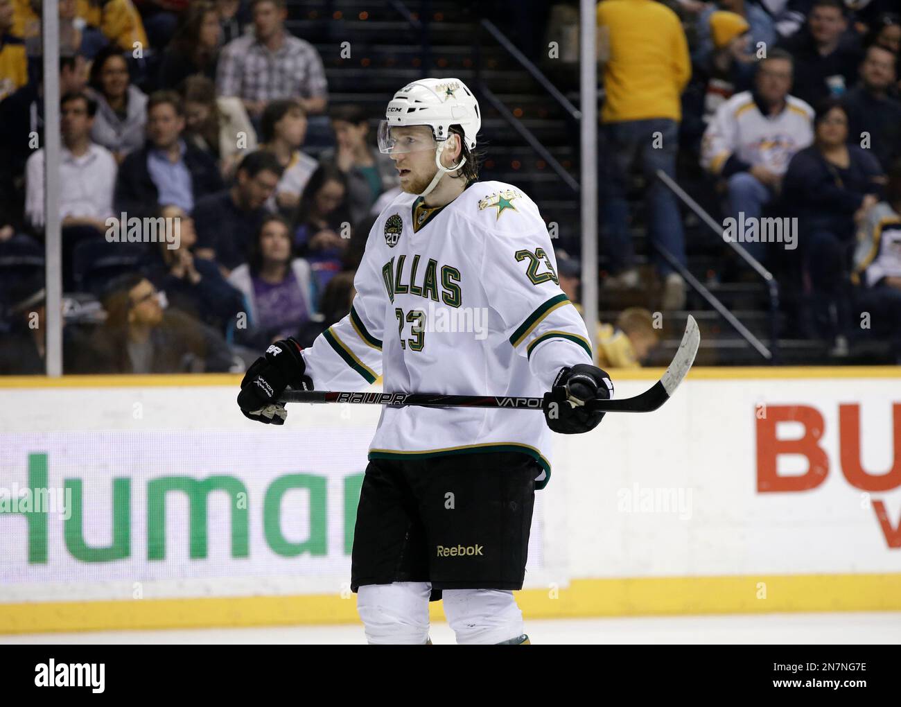 Dallas Stars center Tom Wandell (23), of Sweden, plays against the ...