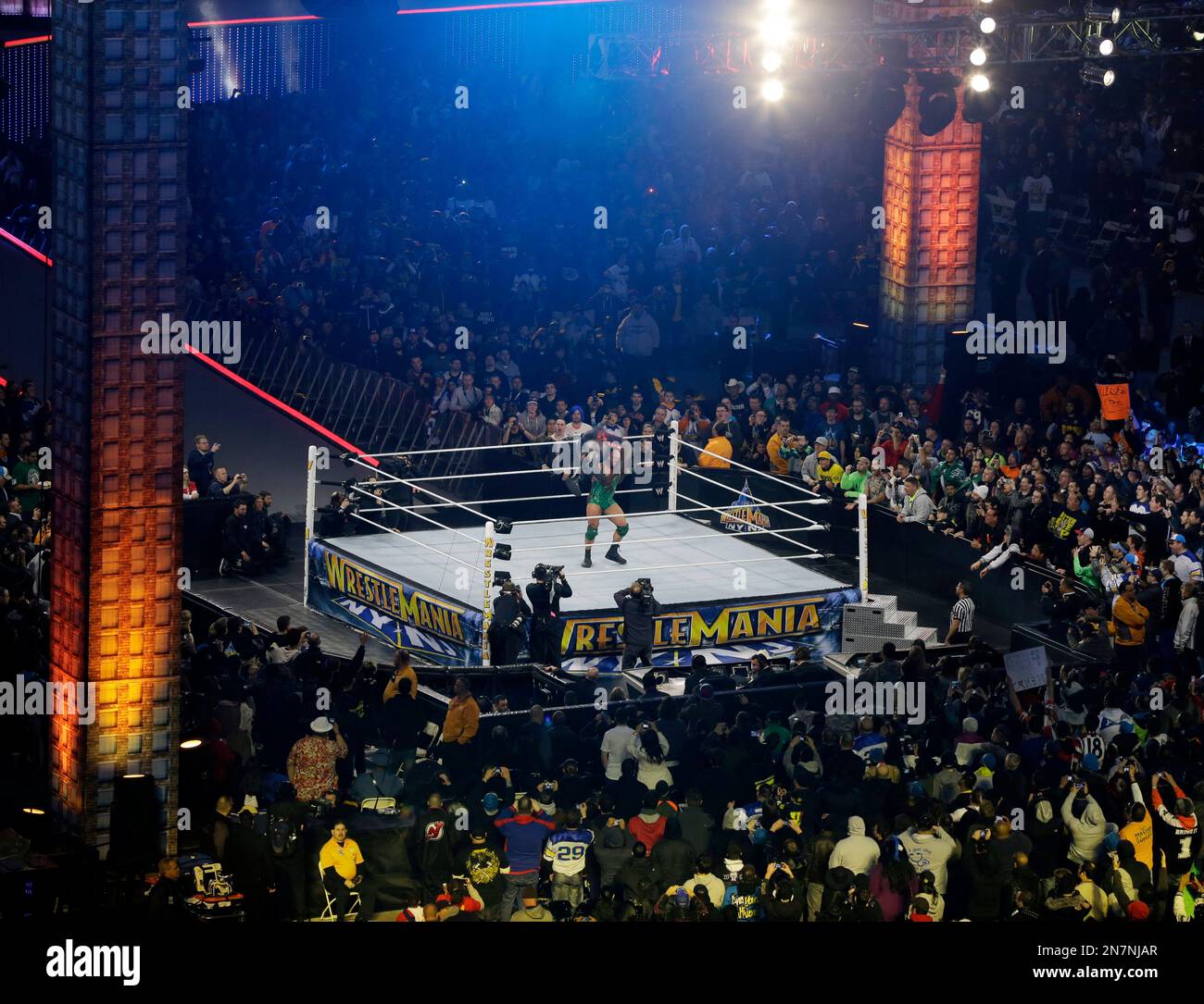 Wrestler Ryan Reeves, known as Ryback, lifts Mark Henry during their ...