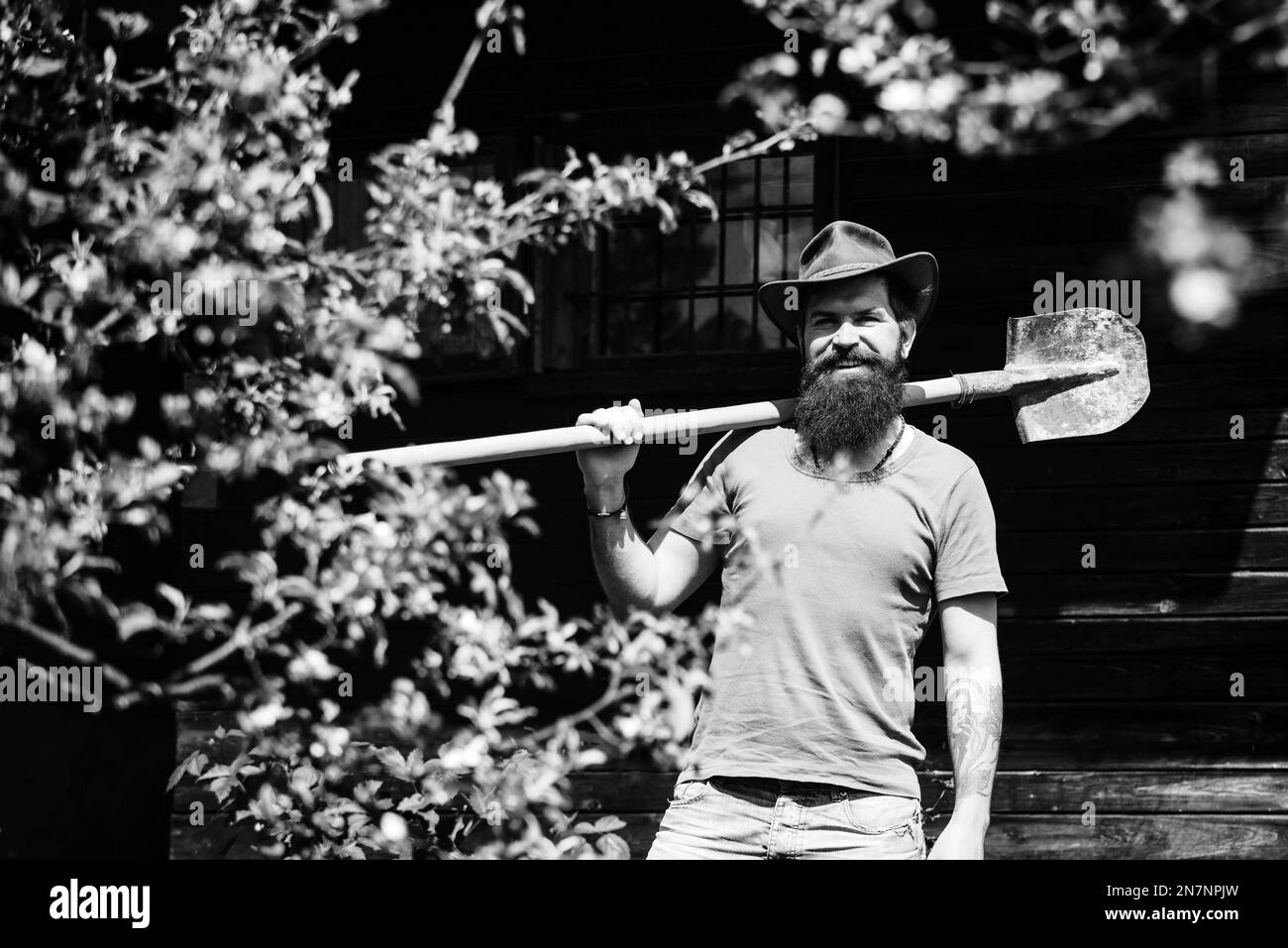 organic farmer. Gardening hobby. Healthy lifestyle. Farming