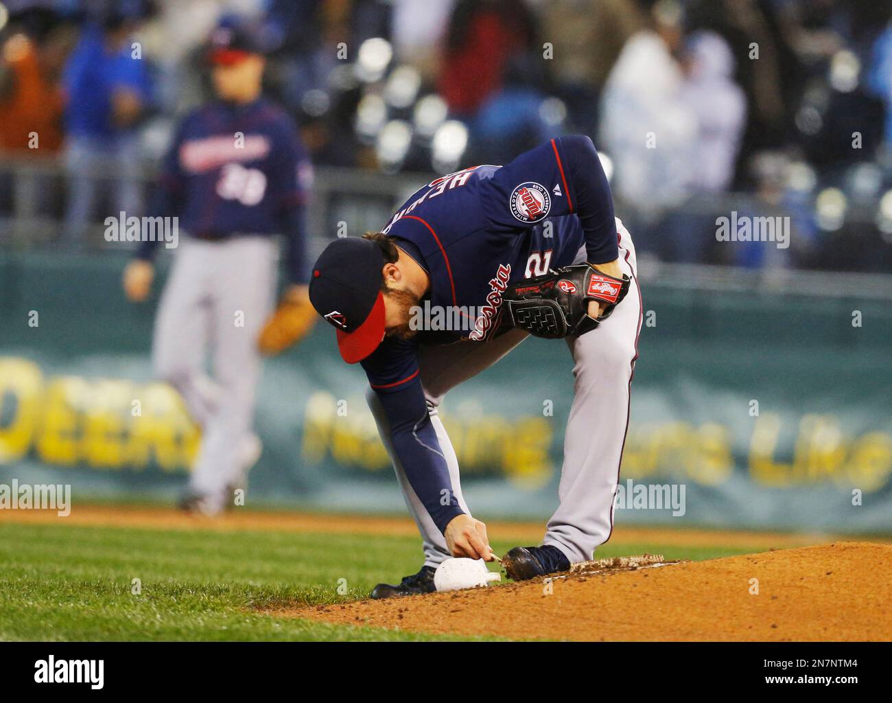 Minnesota Twins starting pitcher Liam Hendriks (62) during a baseball