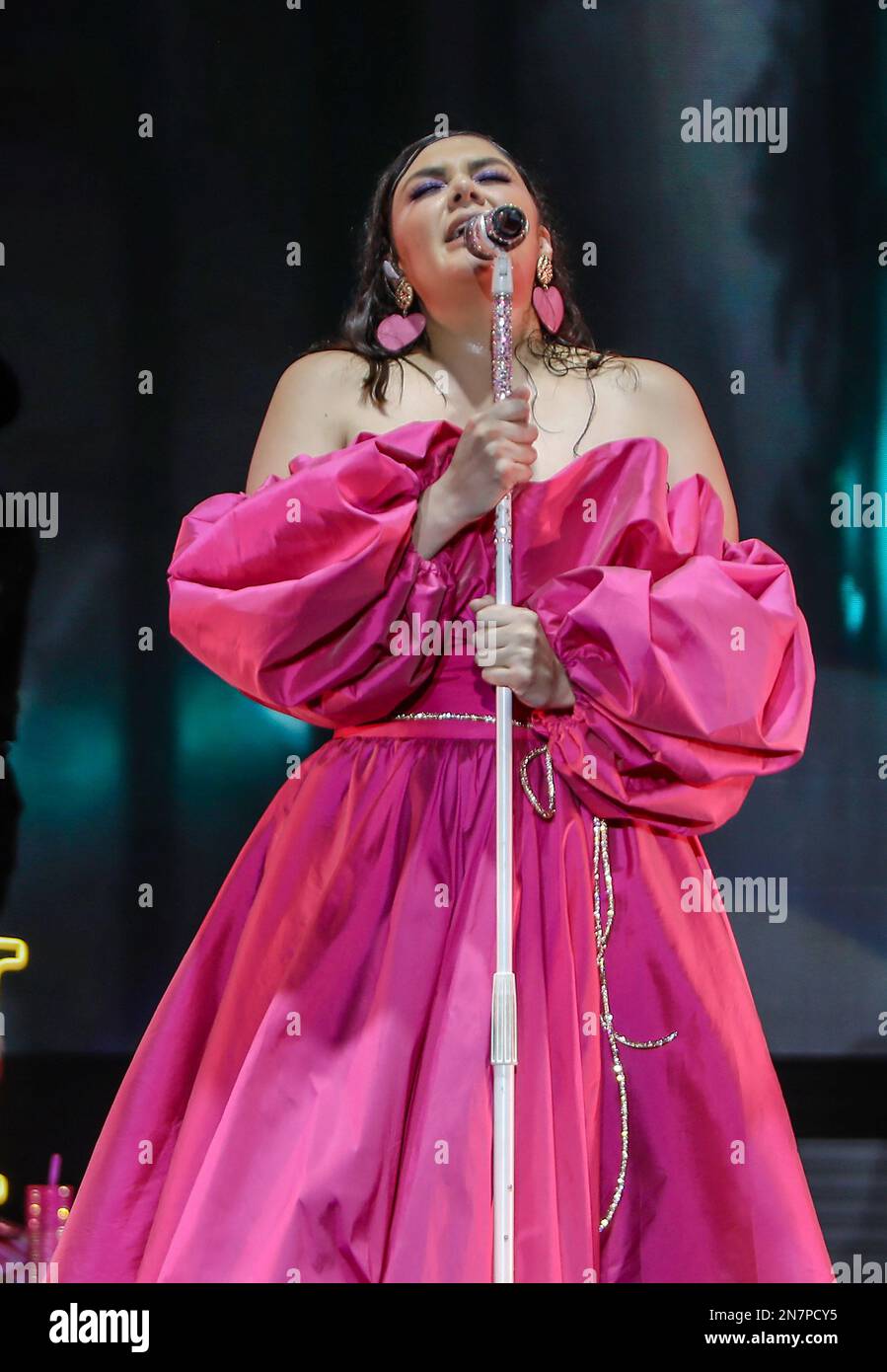 Miami, FL, USA. 10th Feb, 2023. Yuridia performs during her Pa' Luego