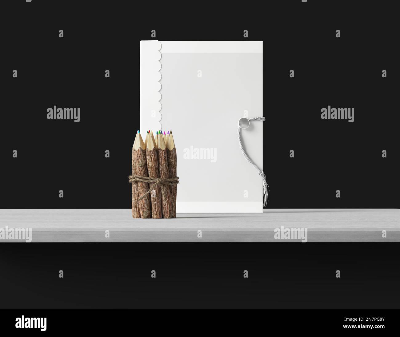 flying frames on the air, with equipments and objects mockup Stock ...
