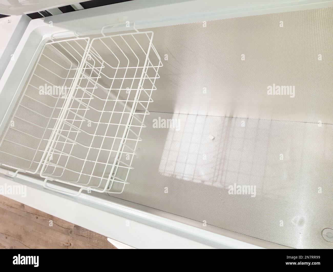 empty freeze interior with open door Stock Photo Alamy