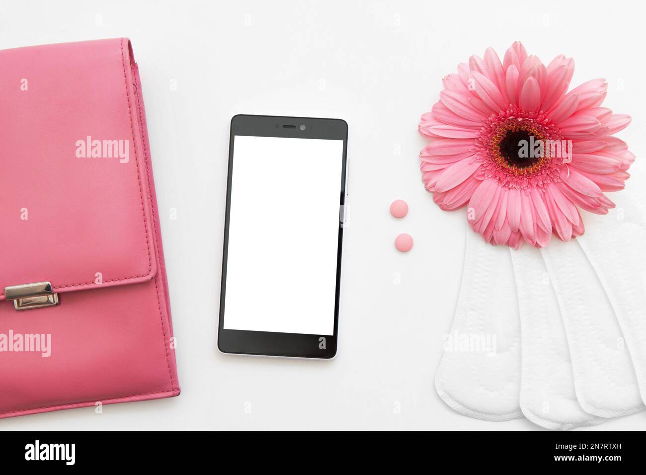 Menstruation cycle, contraception, birth control Stock Photo