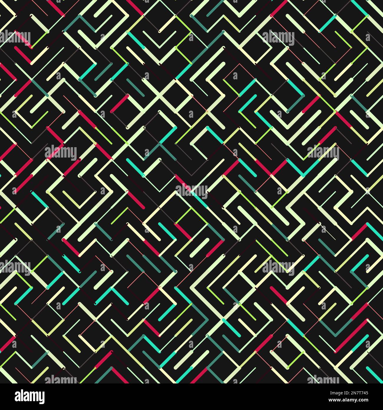 Rotrated Pattern Color rotated lines background generative pattern illustration Stock ...