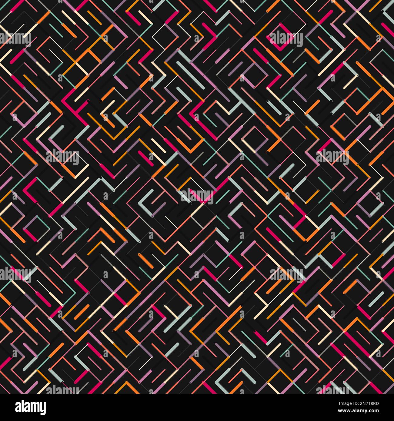 Rotrated Pattern Color rotated lines background generative pattern illustration Stock ...