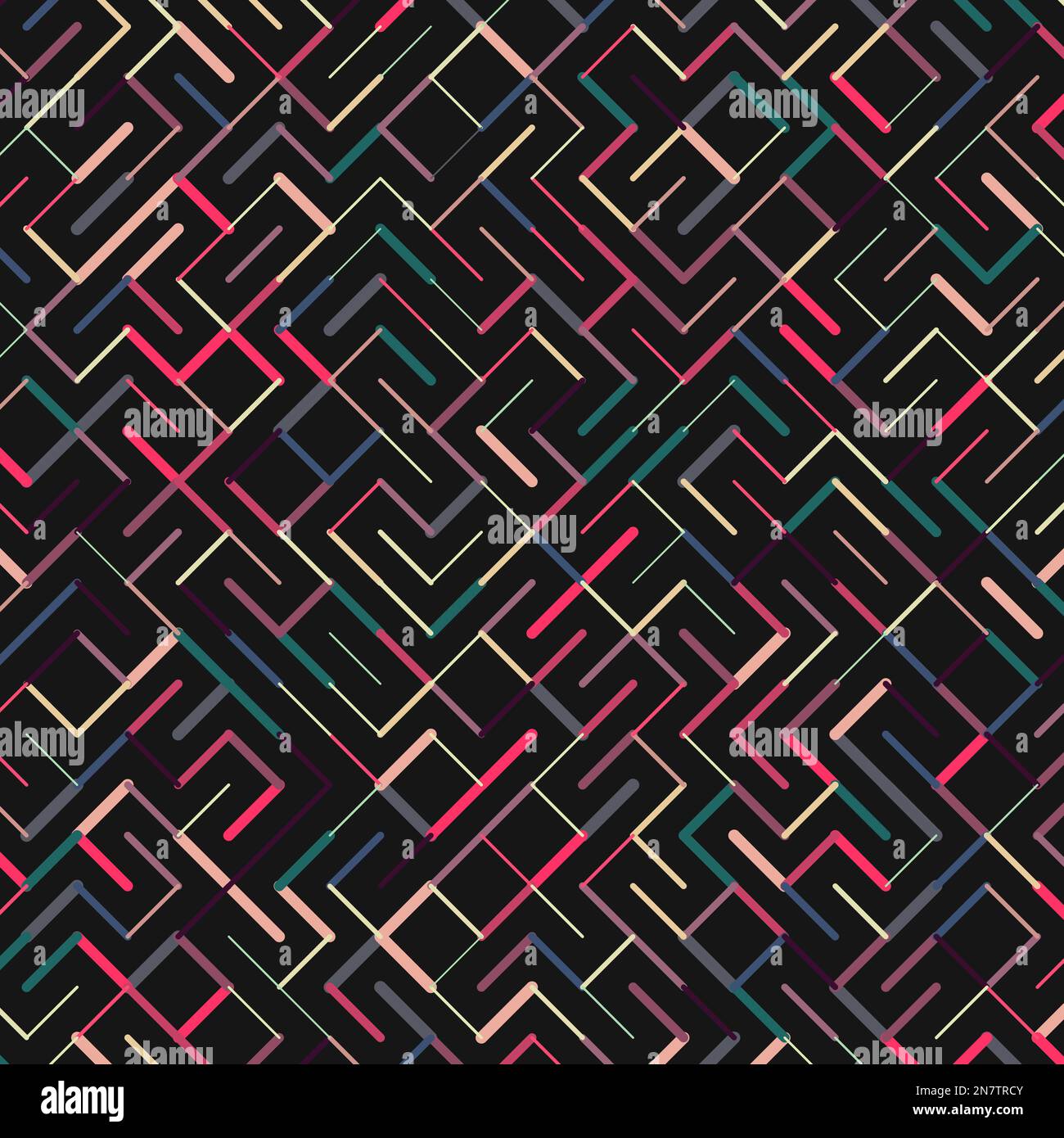 Rotrated Pattern Color rotated lines background generative pattern illustration Stock ...