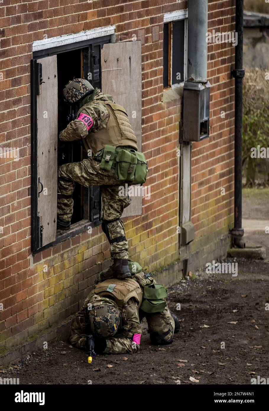 UK. 10th Feb, 2023. NORTHERN ENGLAND - Ukrainian soldiers during an ...