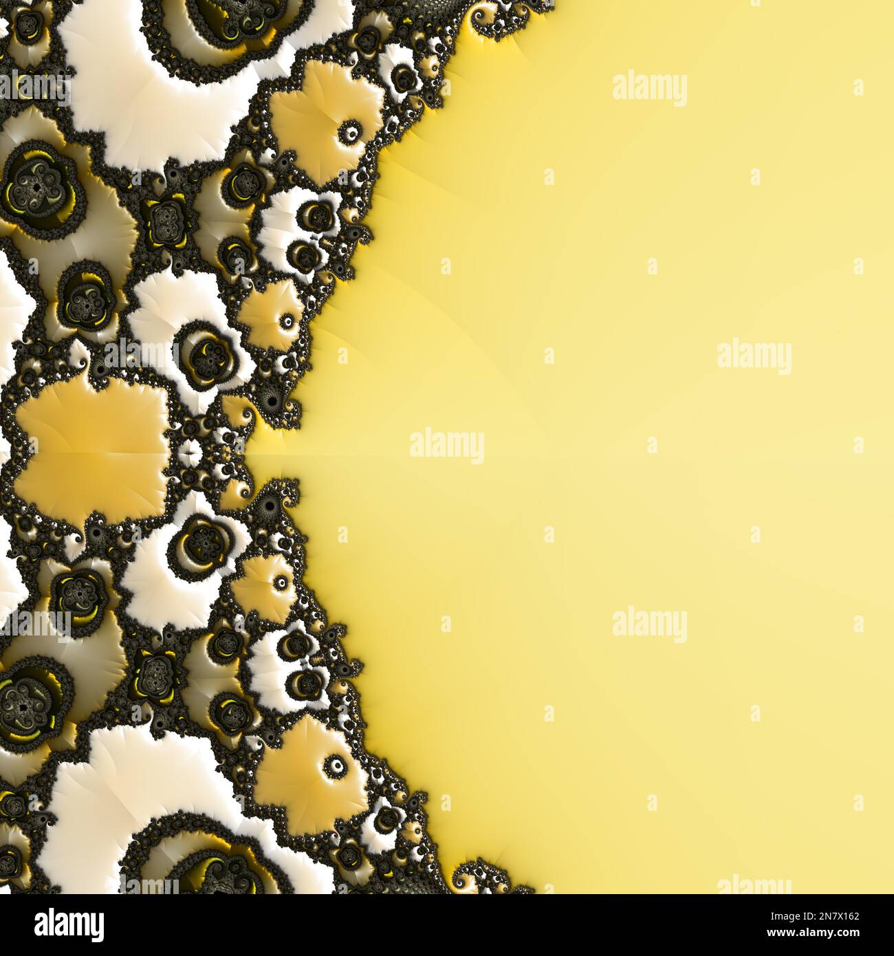 Fractal complex zoom background - Mandelbrot set yellow detail, digital  artwork for creative graphic design Stock Photo - Alamy