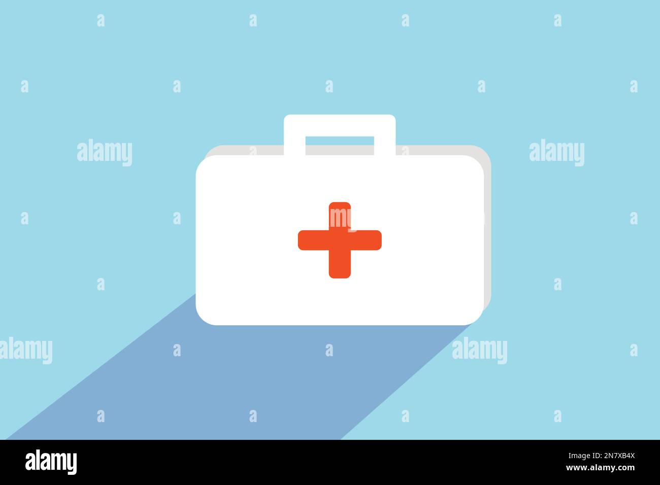 first aid vector kit doctor equipment Stock Vector