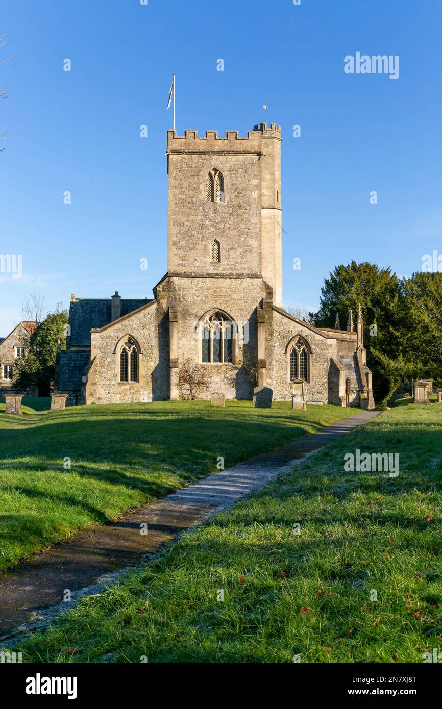 Village parish church of All Saints, West Lavington, Wiltshire, England