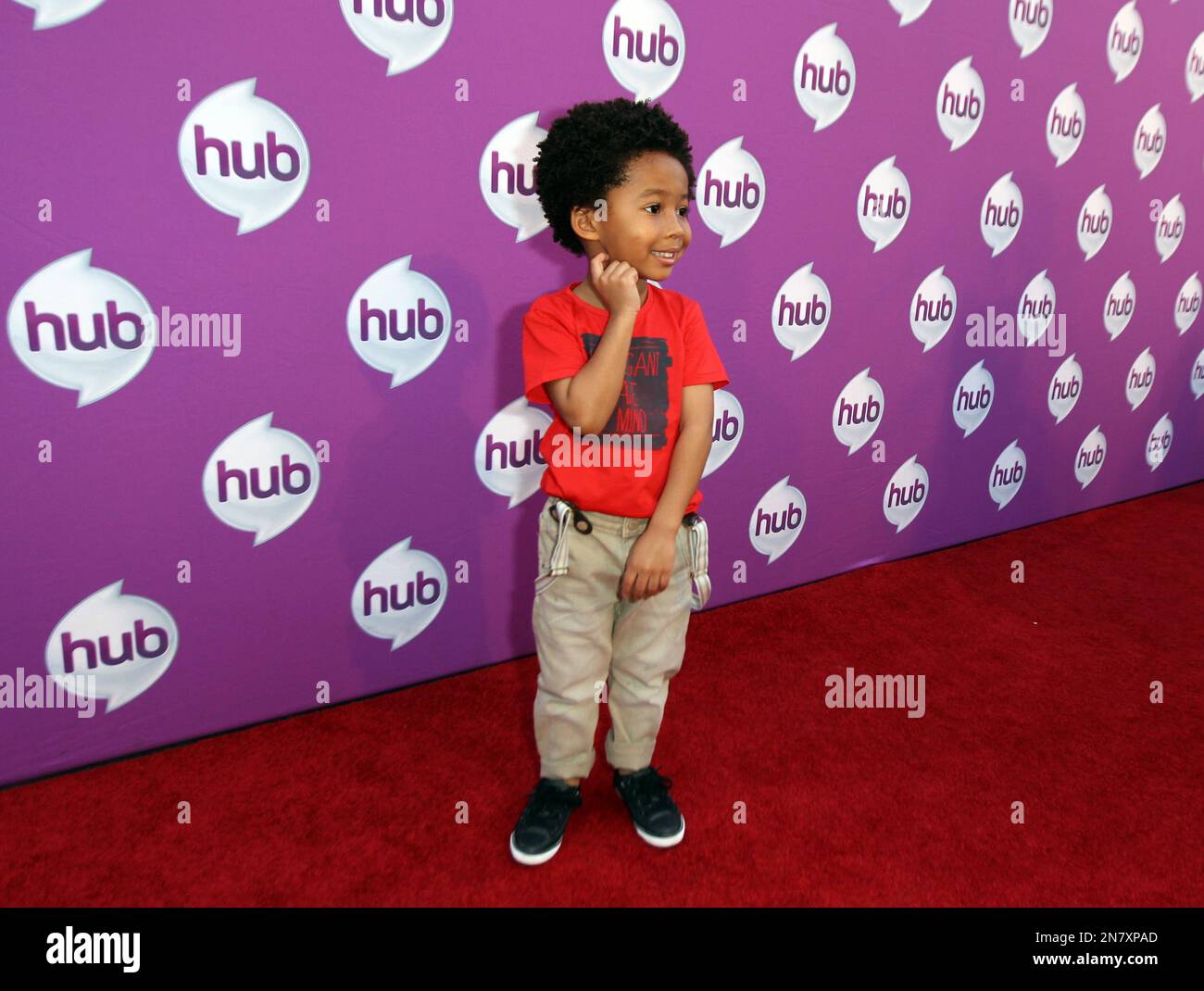 Actor Kaleo Elam arrives at The Hub's "Transformers Prime Beast Hunters