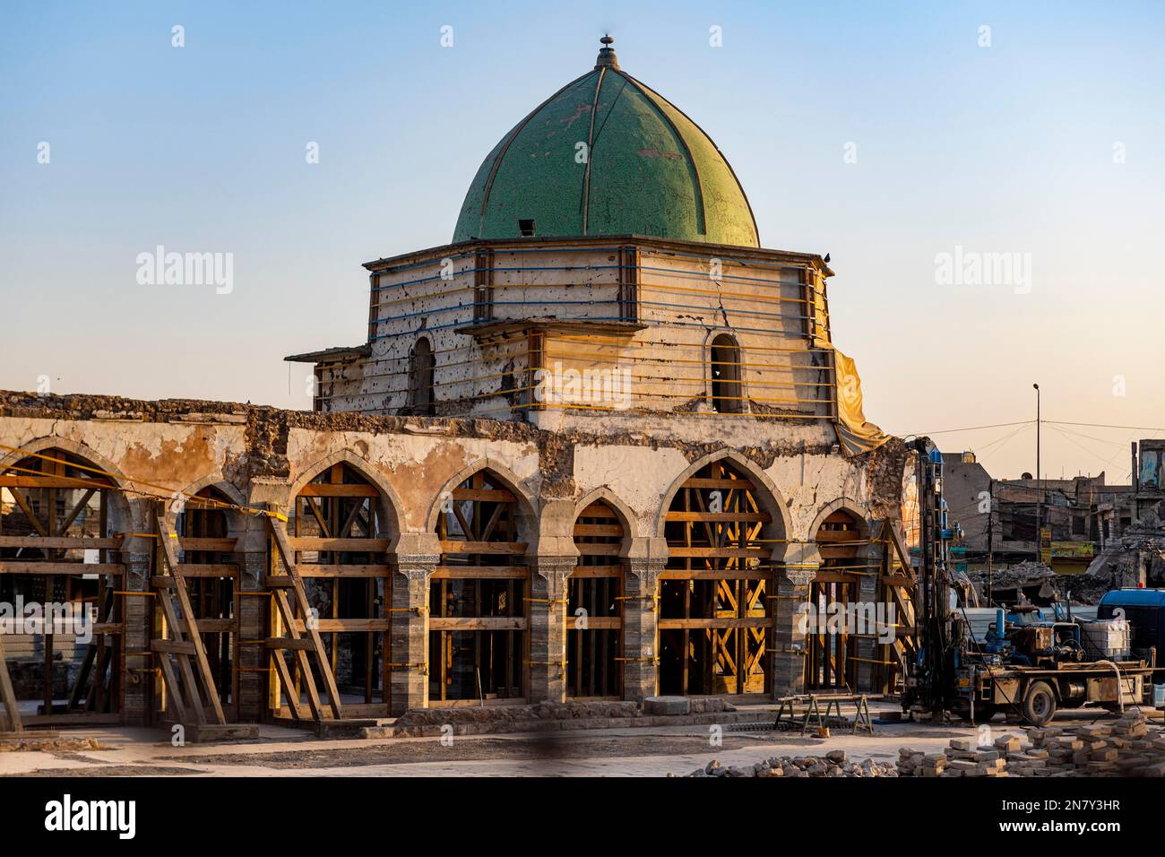 Great Mosque of al-Nuri, Mosul, Iraq Stock Photo