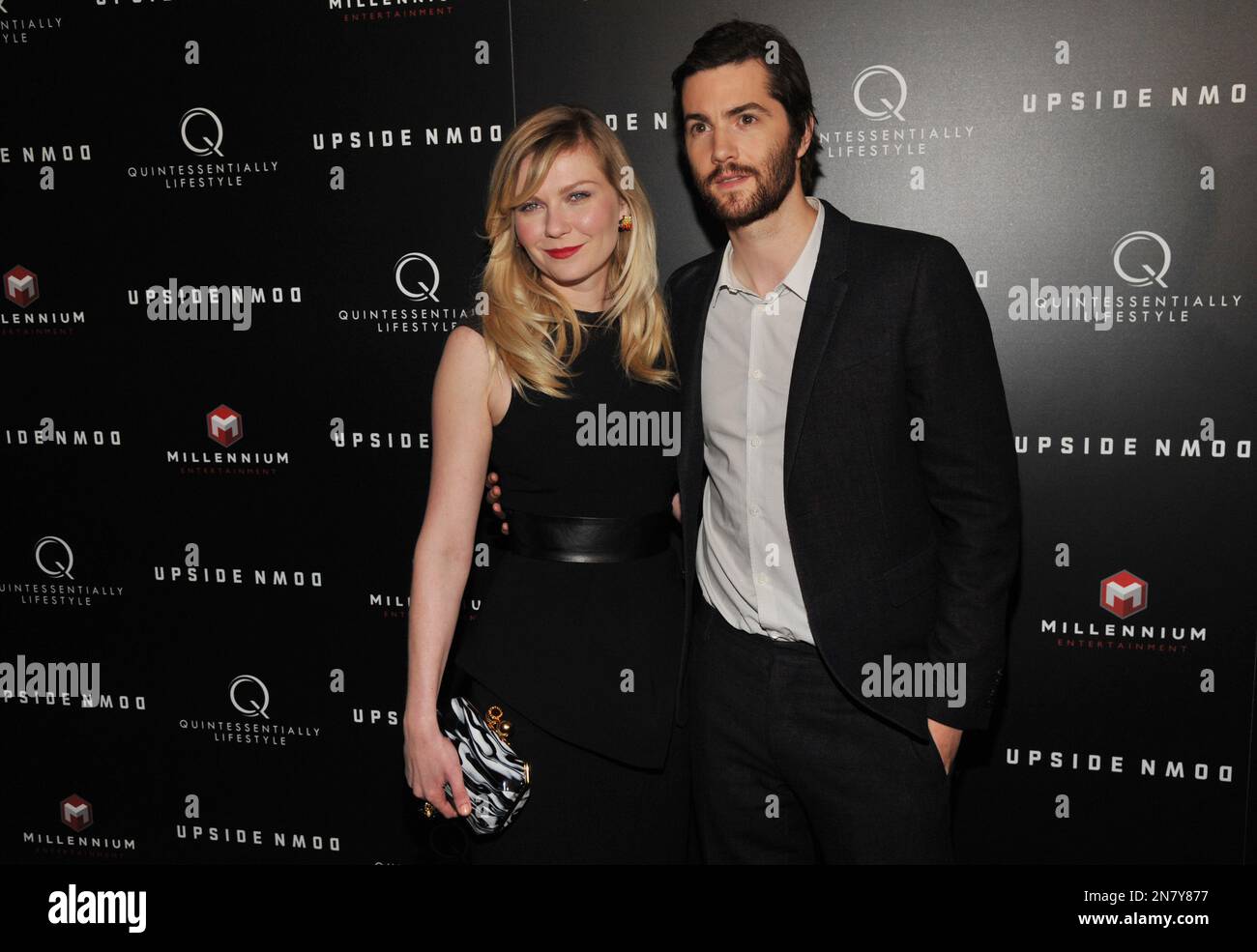 Kirsten Dunst, left, and Jim Sturgess, cast members in "Upside Down