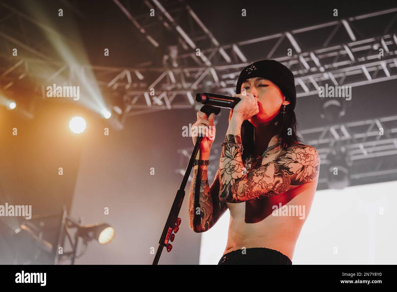 Milan, Italy. 10th Feb, 2023. Keshi on stage during Keshi - Hell & Back tour, Music Concert in Milan, Italy, February 10 2023 Credit: Independent Photo Agency/Alamy Live News Stock Photo