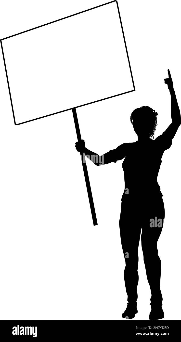 Man woman silhouette shouting Stock Vector Images - Alamy