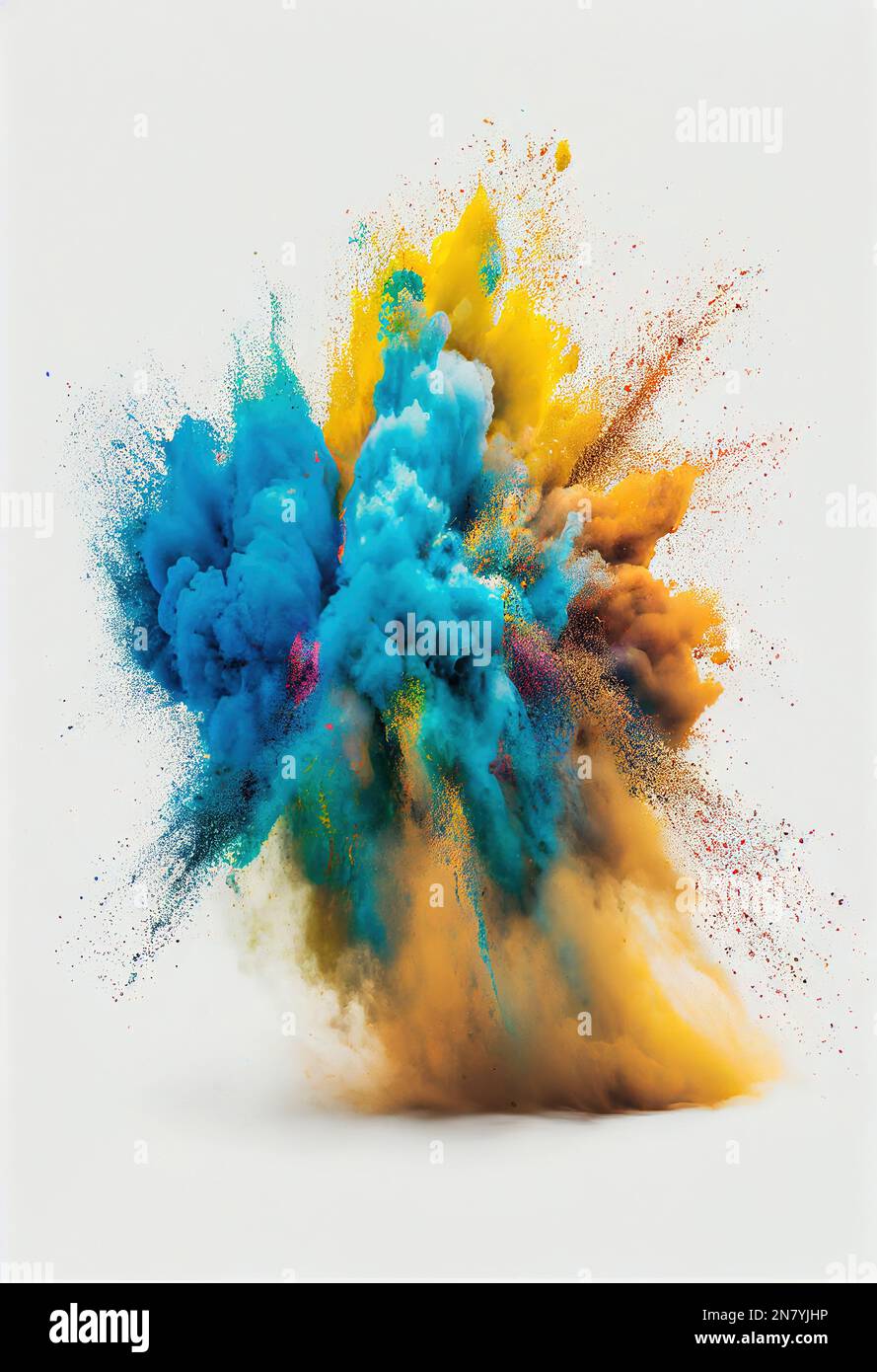 Colorful explosion on white hi-res stock photography and images - Alamy