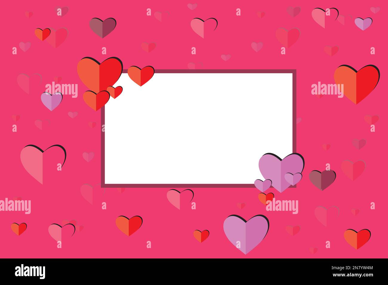 a textured background with pink hearts Stock Vector