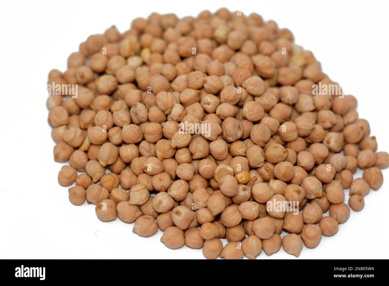 The chickpea or chick pea (Cicer arietinum),  an annual legume of the family Fabaceae, subfamily Faboideae, variously known as gram or Bengal gram or Stock Photo